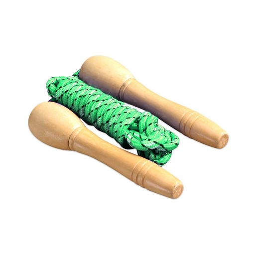 [5078 VE] Soga De Saltar Mango De Madera