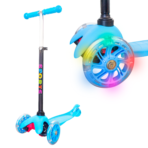[5097CE] Monopatin 3 Ruedas Infantil Niños Luz Y Freno