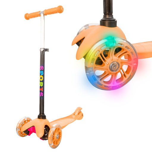 [5097NA] Monopatin 3 Ruedas Infantil Niños Luz Y Freno