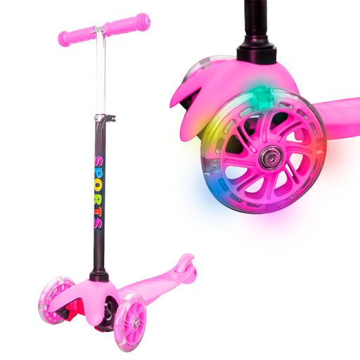 [5097RS] Monopatin 3 Ruedas Infantil Niños Luz Y Freno