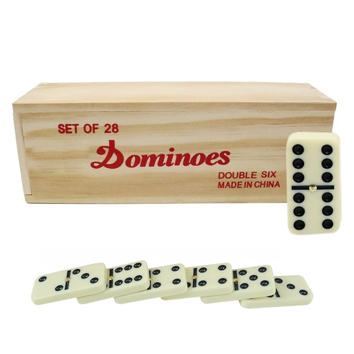 [5145 MD] Domino En Caja De Madera
