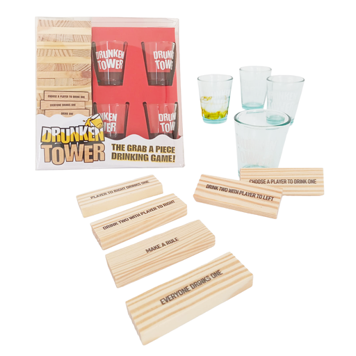 [5152 SR] Juego De Mesa Jenga con Vasitos
