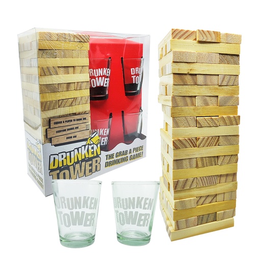 [5152 SR] Juego De Mesa Jenga con Vasitos