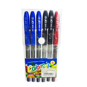 [7059 SR] Lapicera Gel Color X 6