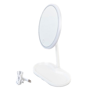 [8111 BL] Espejo Con Luz Redondo Usb