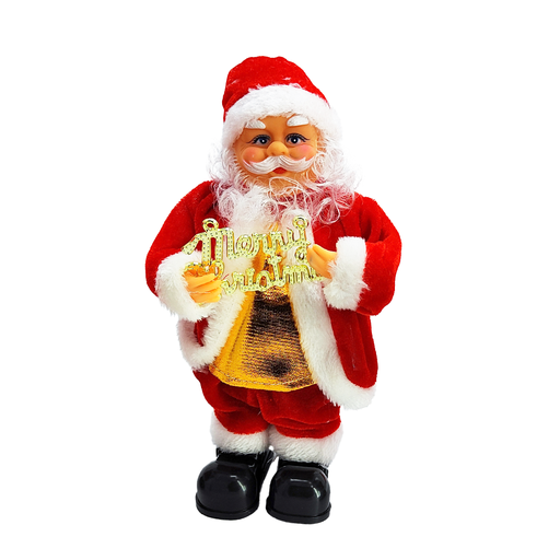 [12046M2] Papá Noel Luz Musical 29 Cm