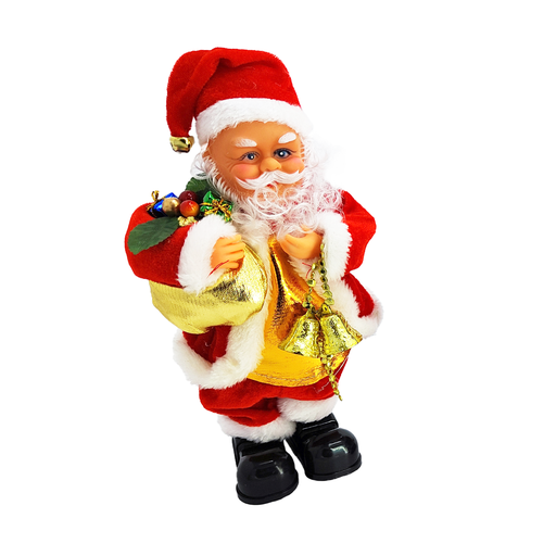 [12046M4] Papá Noel Luz Musical 29 Cm
