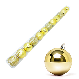 [12053DO] Bolas Navideñas 5Cm Tubo X12Pc