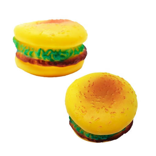 [13187SR] Juguete Chifle Hamburguesa 8Cm Mascota
