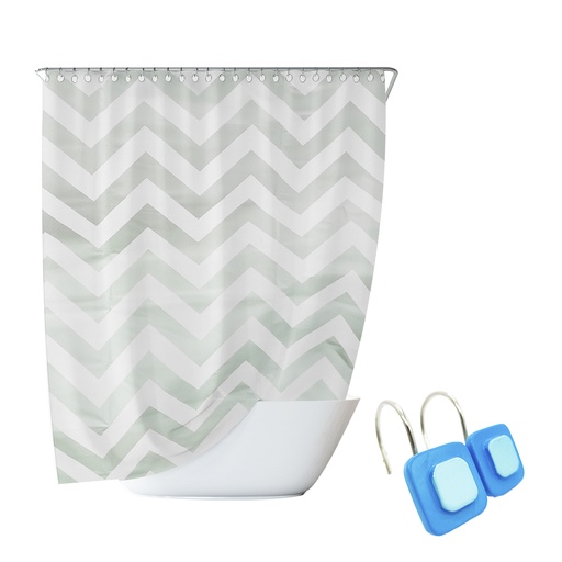 [0748 M5] Cortina De Baño 180X180Cm