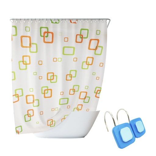 [0748 M6] Cortina De Baño 180X180Cm