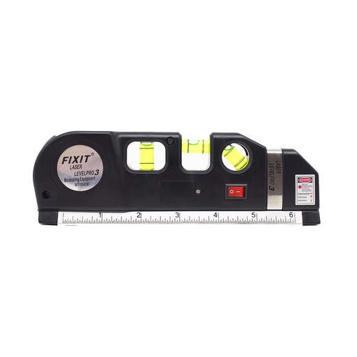 [10312NE] Nivel Laser 3 Burbujas Cinta Metrica Regla