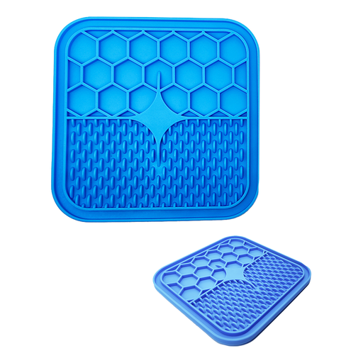 [13154AZ] Mat De Lamer Comida Mascota 15X15X0.9Cm