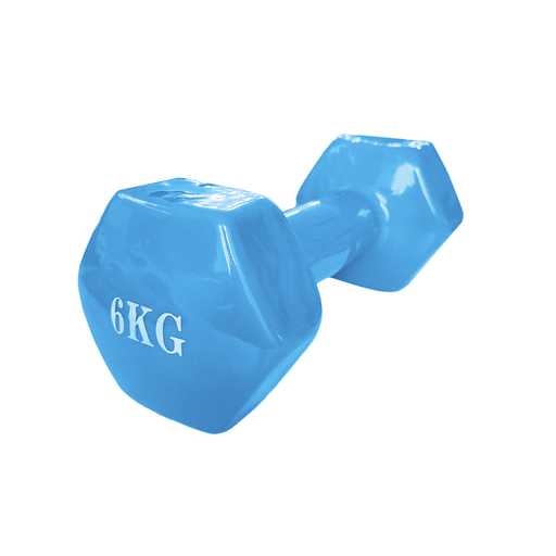 [15006CE] Mancuerna Hexa Engomada 6Kg