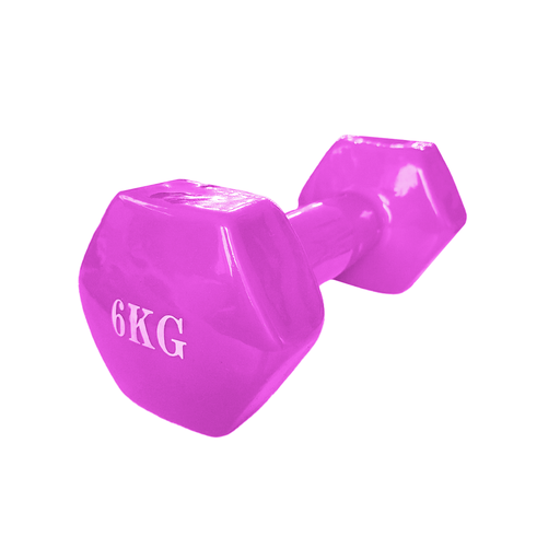[15006FU] Mancuerna Hexa Engomada 6Kg