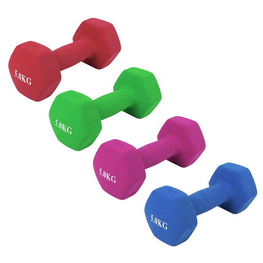 [15005SR] Mancuerna Hexa Engomada 5Kg