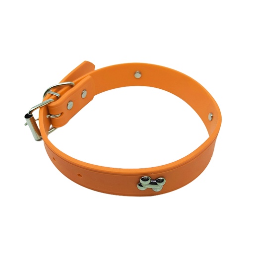[13088MAM2] Collar P/Mascota Goma 1X30Cm Mod Hueso