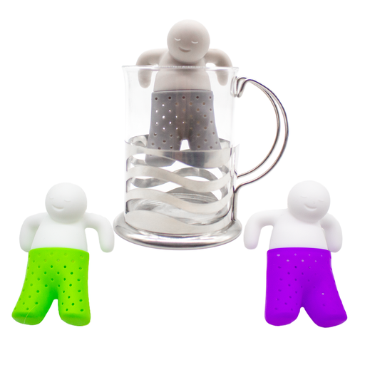 [0829 SR] Infusor Para Te en Hebras de Silicona Mod Hombrecito